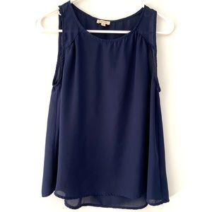 Sheer Navy Blue Blouse